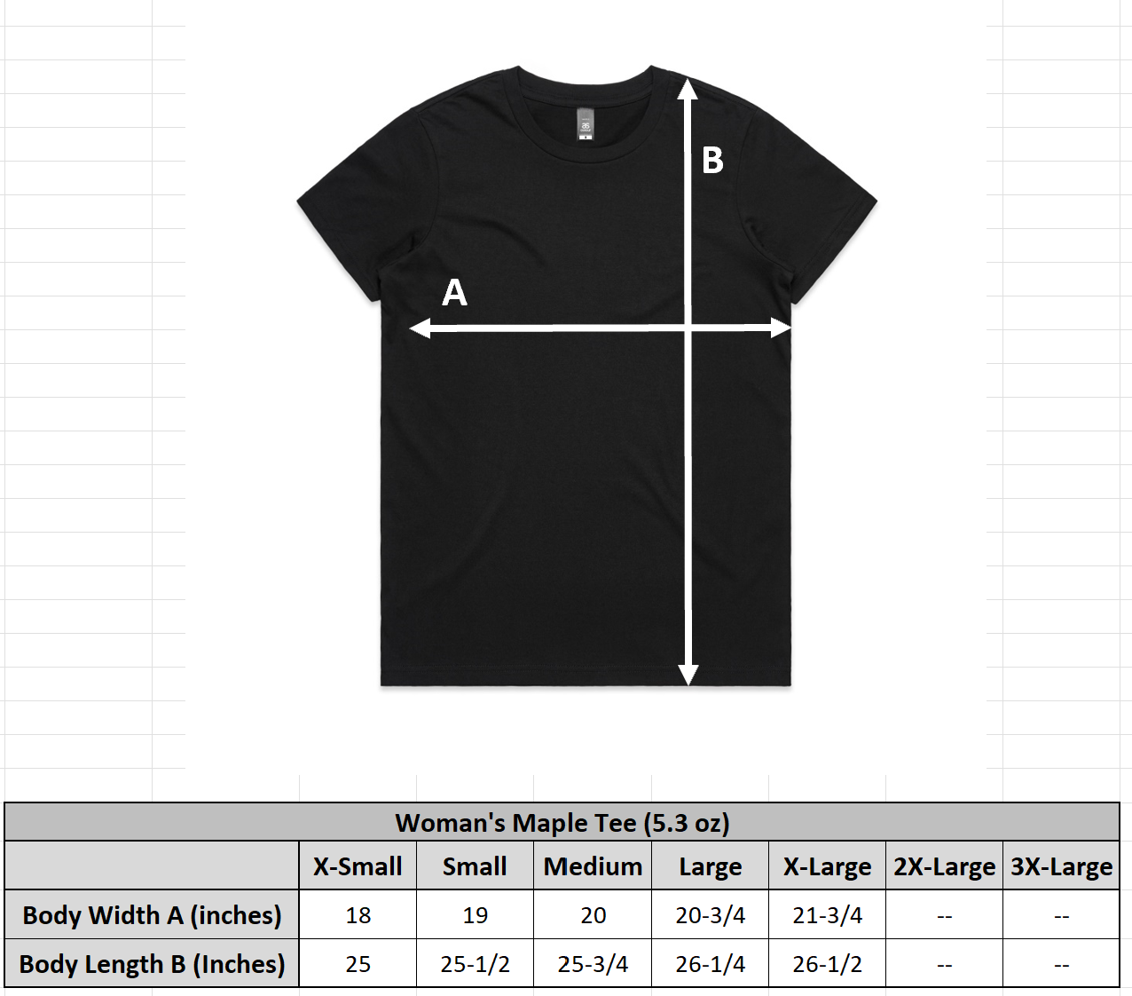 Womans Maple Tee (5.3 oz)